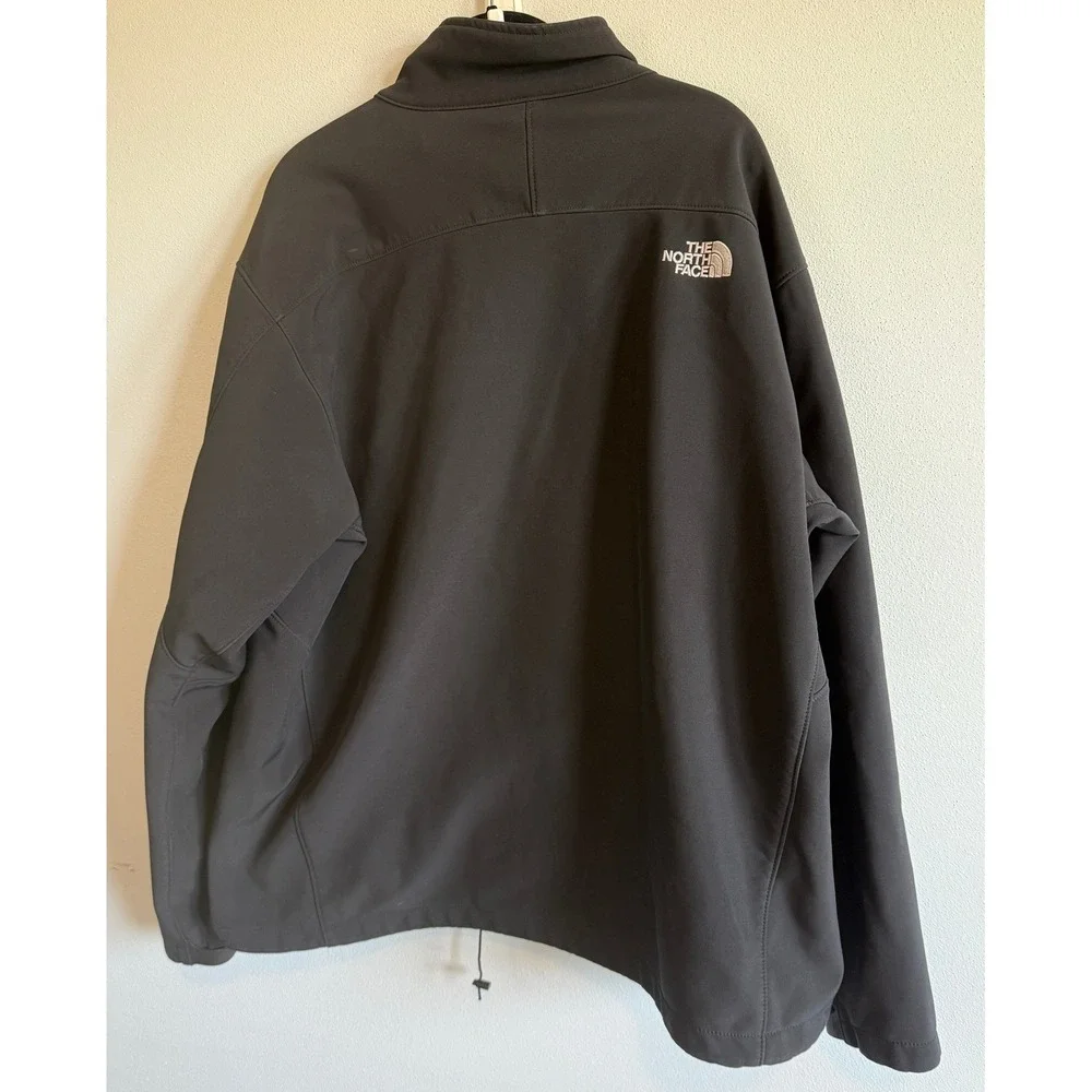 The North Face Mens Apex Bionic Softshell Jacket Black Full Zip Windbreaker XL